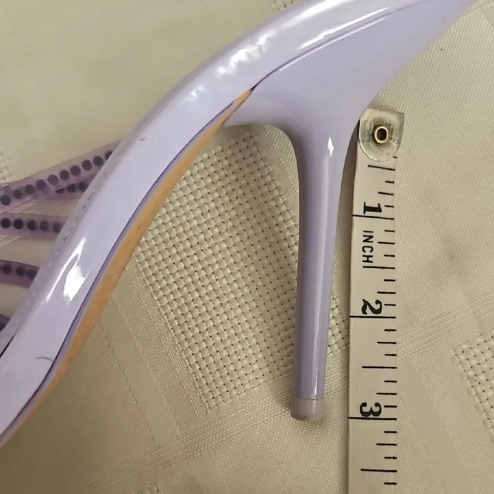 Zara Women's Purple Strappy Heels - Picture 7 of 16